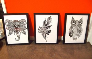 Zoe's Prints that will feature in the Lonsdale Cafe.